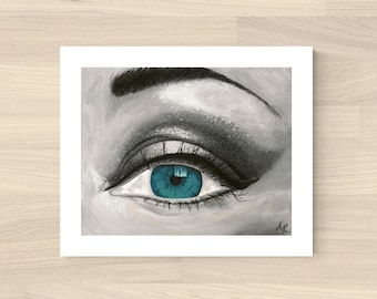 Turquoise Eye Art Print