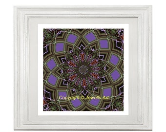 Lavender Flower Mandala Instant Digital Download, Printable Art, Art Print, Meditation, Spiritual Art, Art & Collectibles