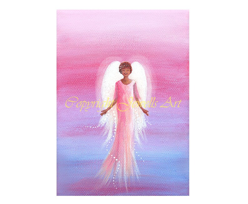 Blessings Angel Art Print, Part of the Angels Rising Series: Spiritual ...