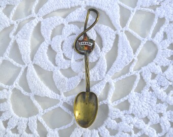 Canada Souvenir Spoon with Maple Leaf and Treble Clef
