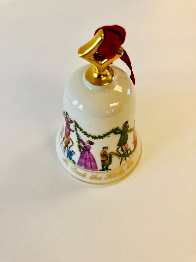 Lenox Deck the Halls Musical Bell Etsy