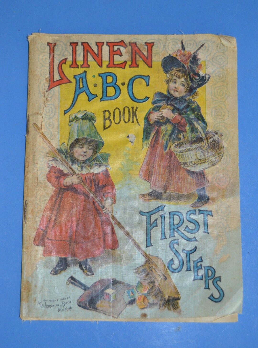 Antique Linen ABC Book Etsy