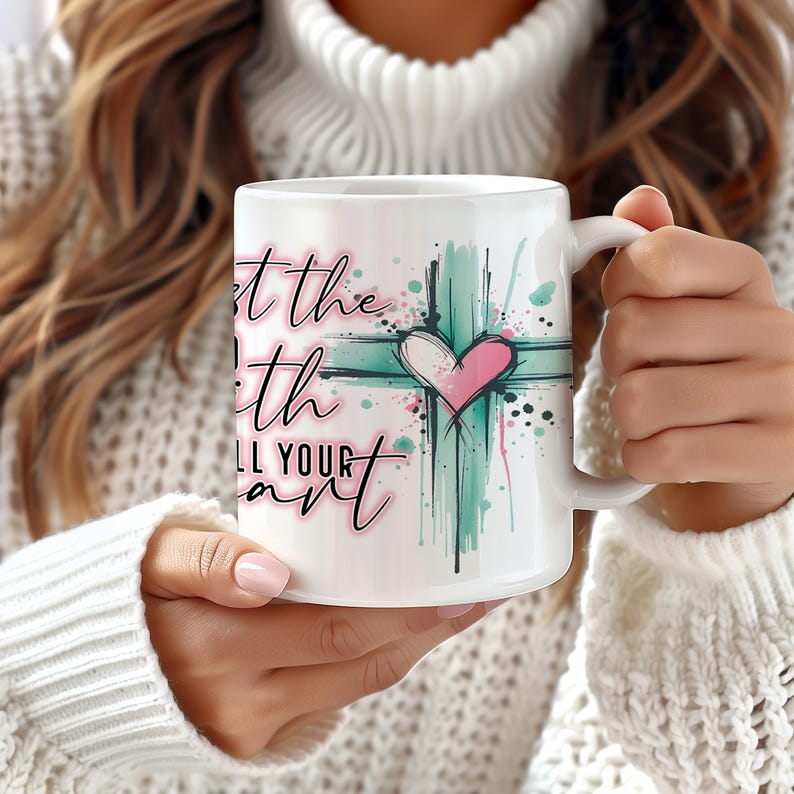 Christian Mug Wrap: Bible Verse Coffee Cup Sublimation (Digital Download) image 3