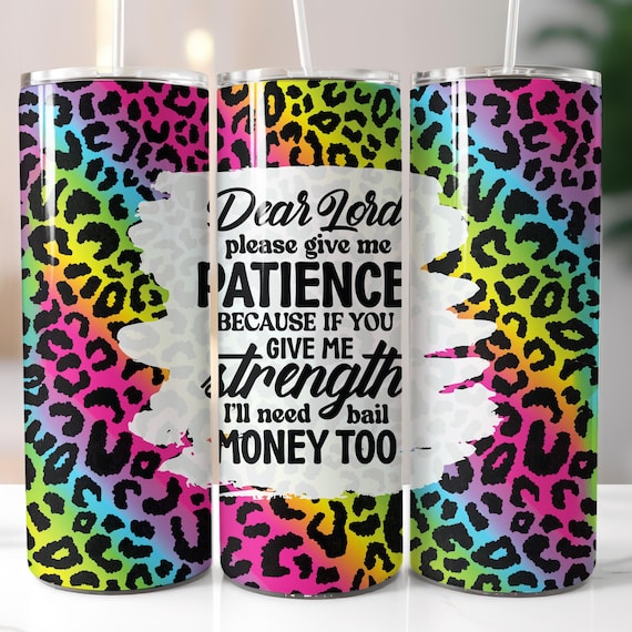 Sarcastic Leopard Tumbler Wrap: Funny Snarky Design (Digital Download)