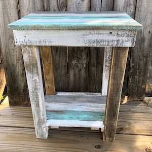 Beach inspired beautiful coastal side or sofa table perfect for entryway
