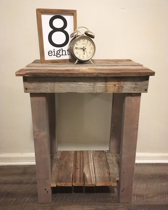 Rustic Farmhouse Nightstand Side Tables Sofa Tables Etsy