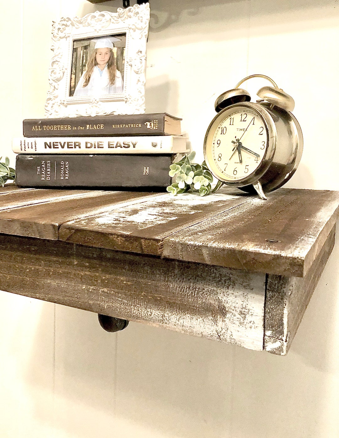 Floating Rustic Farmhouse Nightstand Etsy