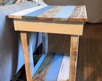 Coastal Nightstand or side Table Beach inspired