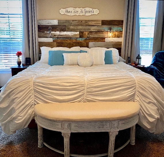 Rustic lights sale for headboard