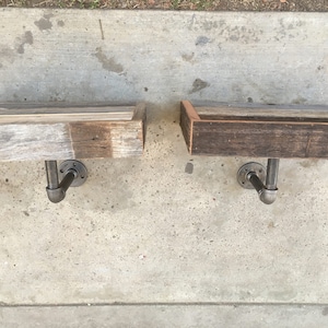 Floating farmhouse nightstand