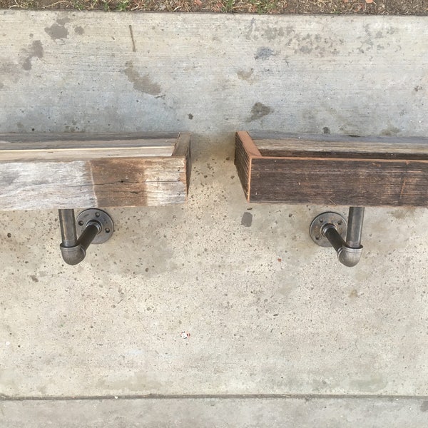 Floating farmhouse nightstand