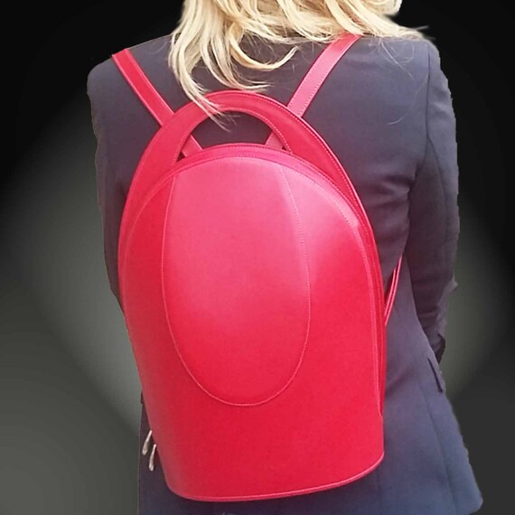 luxury women's leather backpack