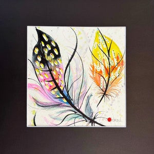 Spotted Feather Original Watercolor