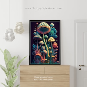 Abstract Wall Art Psychedelic art office decor Art for a House Warming Gift Entryway Wall Decor