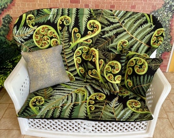 Fern Print Sofa Set for Sindy and friends.