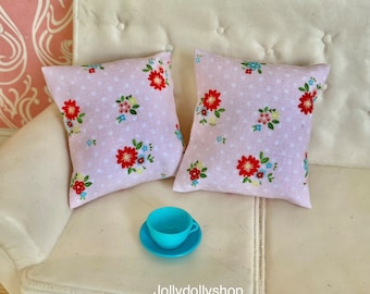 Pink Vintage Flowers Cushions for Sindy and friends.