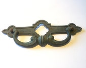 Drawer Pulls Art Deco Ornate Kitchen Furniture Drawer Bin Pull Cast Metal Brass Kitchen Cabinet Handle Authentic