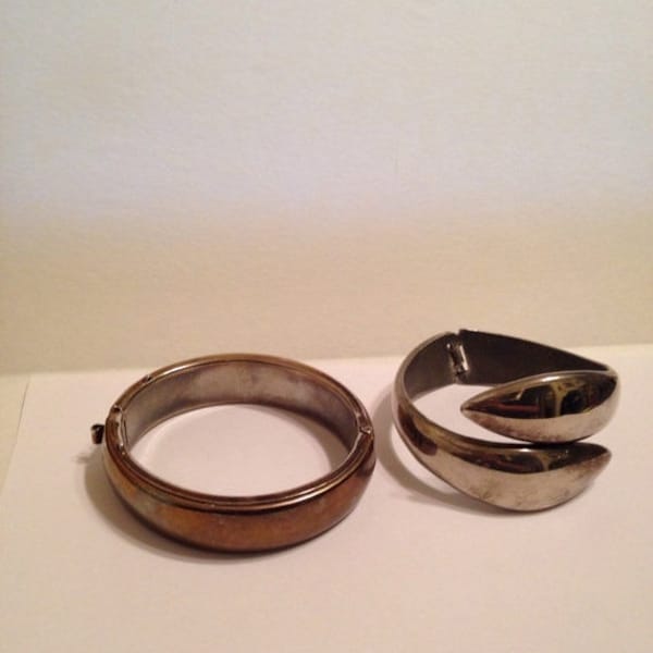 On Sale Silver Bangle Bracelets Vintage Bangles