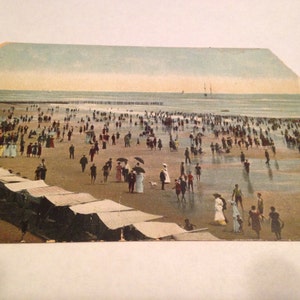 Atlantic City NJ 1920s ansichtkaart Boardwalk Swimmers