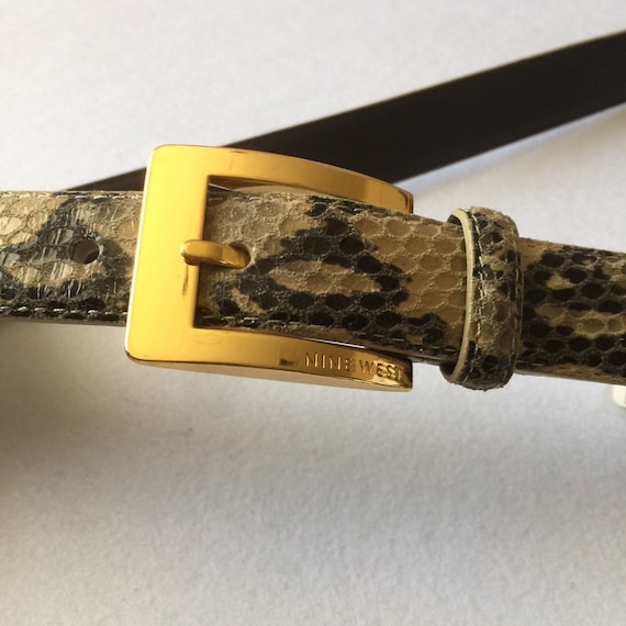 Vintage Nine West Faux Snake Belt Medium - Etsy display picture 3