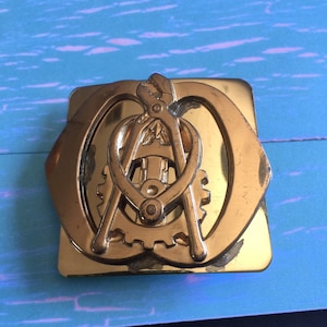 Moranse Morase Masonic Monogram Symbol Design Cowboy Belt Buckles