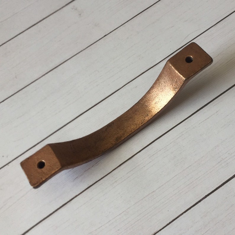 Hammered Copper Distressed Rustic Drawer Pull Shabby Chic Etsy