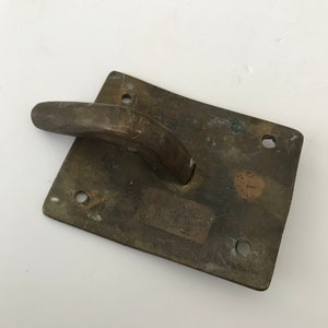 Antiek messing metalen grendel Trekdeur luikbeslag Borstbeslag Rustiek beslag Primitief