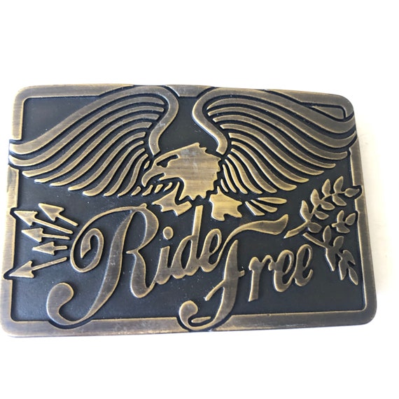 Vintage Ride Free American Eagle Motorcycle Belt … - image 1