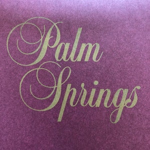 Elegant Palm Springs Wrapping Paper Sheets 27x33 - California Mid Century Modern Summer Spring Wedding Wrap