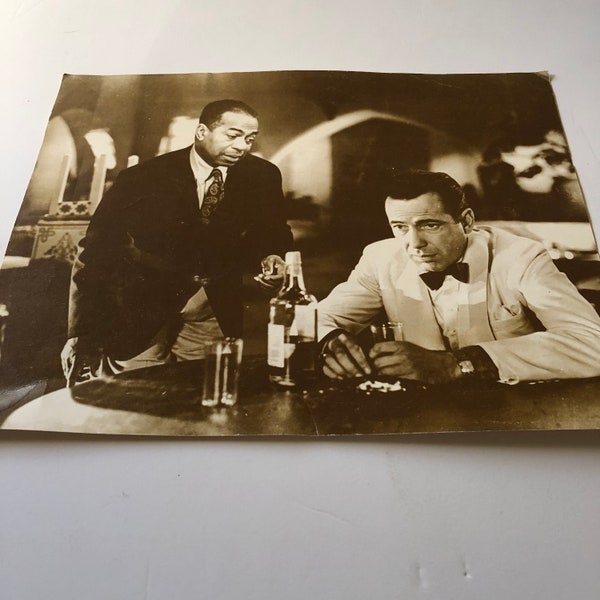 Casablanca Vintage Studio 10x14 Movie Publicity Photo Old Movie Star Picture Old Hollywood Bogart