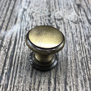 Vintage Reclaimed Polished Bronze Cabinet Kitchen Cabinet Knobs Dresser Drawer Pulls Handle Knobs Drawer Knobs