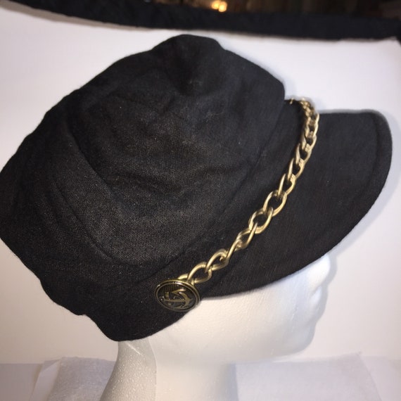 Black Cotton Newsie News Boy Ladies Soft Cap Hat W