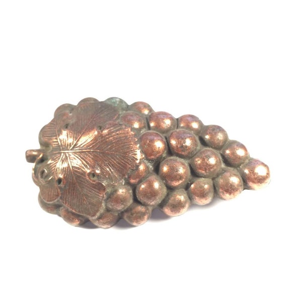 Vintage Mid Century Copper Grape Grapes Dresser Drawer Pull Etsy