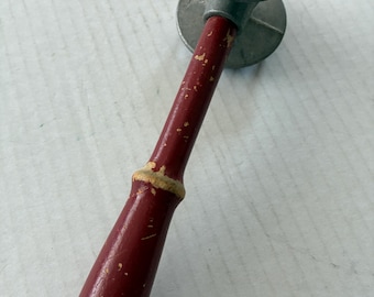 Vintage Meat Tenderizer Mallet Hammer Red Handle Wooden Kitchen Decor Mid Century Cooking Utensils Retro Kitchen Gift Kitchenware