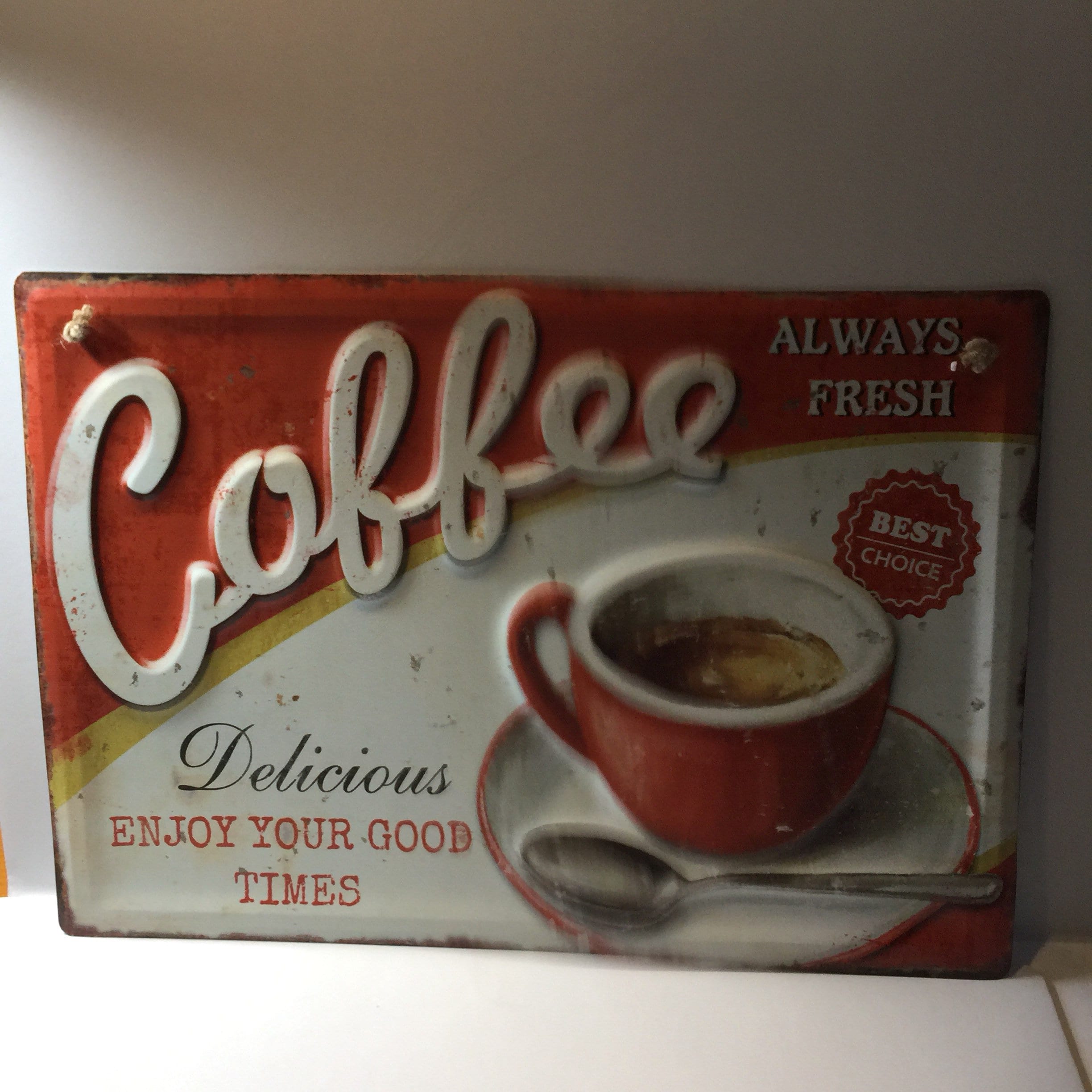 Coffee Distressed Sign For Coffee Shop Coffee Bar Kitchen Etsy