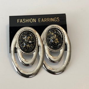 Vintage 1980s Era Earrings- Vintage Earrings - Costume Earrings Vintage Glamour Jewelry Couture Glam