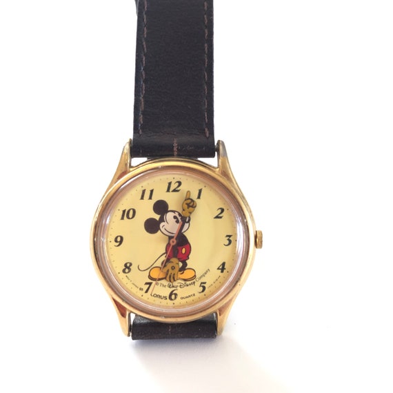 Mickey Mouse Vintage Watch Walt Disney Wristwatch Lorus Seiko Etsy