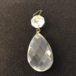 Chandelier Crystals Vintage Chandelier Pendants Teardrop Crystals Christmas Ornaments Assemblages Wedding Decor