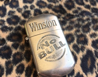 Vintage Winston No Bull Lighter Collectible