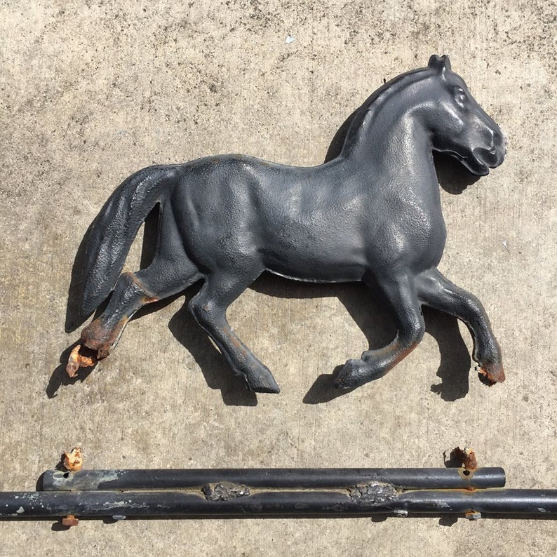 Antique Racing Horse Weathervane Barn Farmhouse Wind Vane Etsy