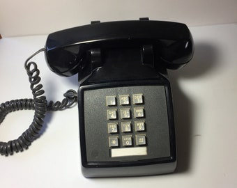 Executive Vintage Desk Phone 1980s Push Button Business Phone.