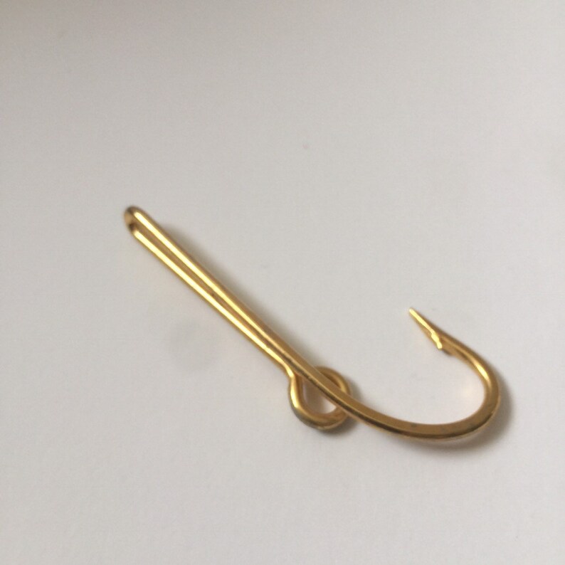 Fish Hook Vintage Tie Bar Hat Pin Fishing Lure Fly Fishing Etsy