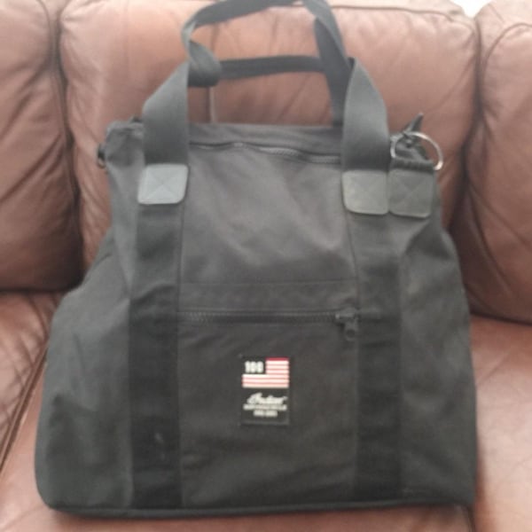 Indian Motorcycle Duffel Travel Bag Black Canvas