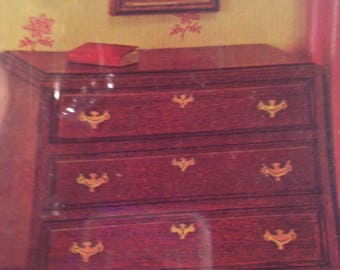 Chippendale 3 Drawer Chest Circa 1750 - 1790  House of Miniatures