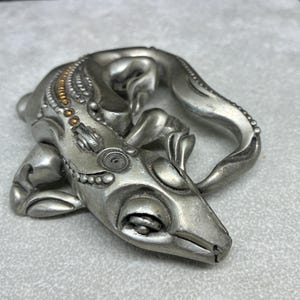 Fahrenheit NY Gecko Belt 90s Connie Bates Fahrenheit 90s Designer Brown Lizard Grain  main image 4