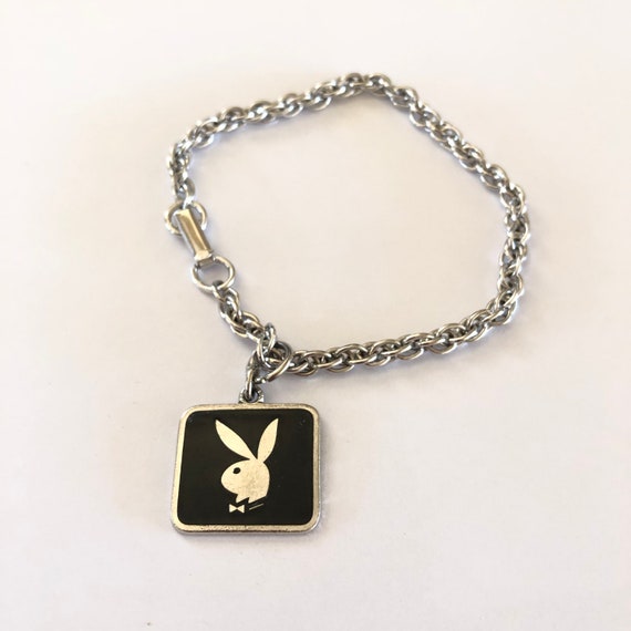 Bracelet Rare Playboy Original Vintage 1963 Black… - image 1