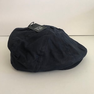 Brixton Navy Cotton Newsie News Boy Ladies Soft Cap Hat Small