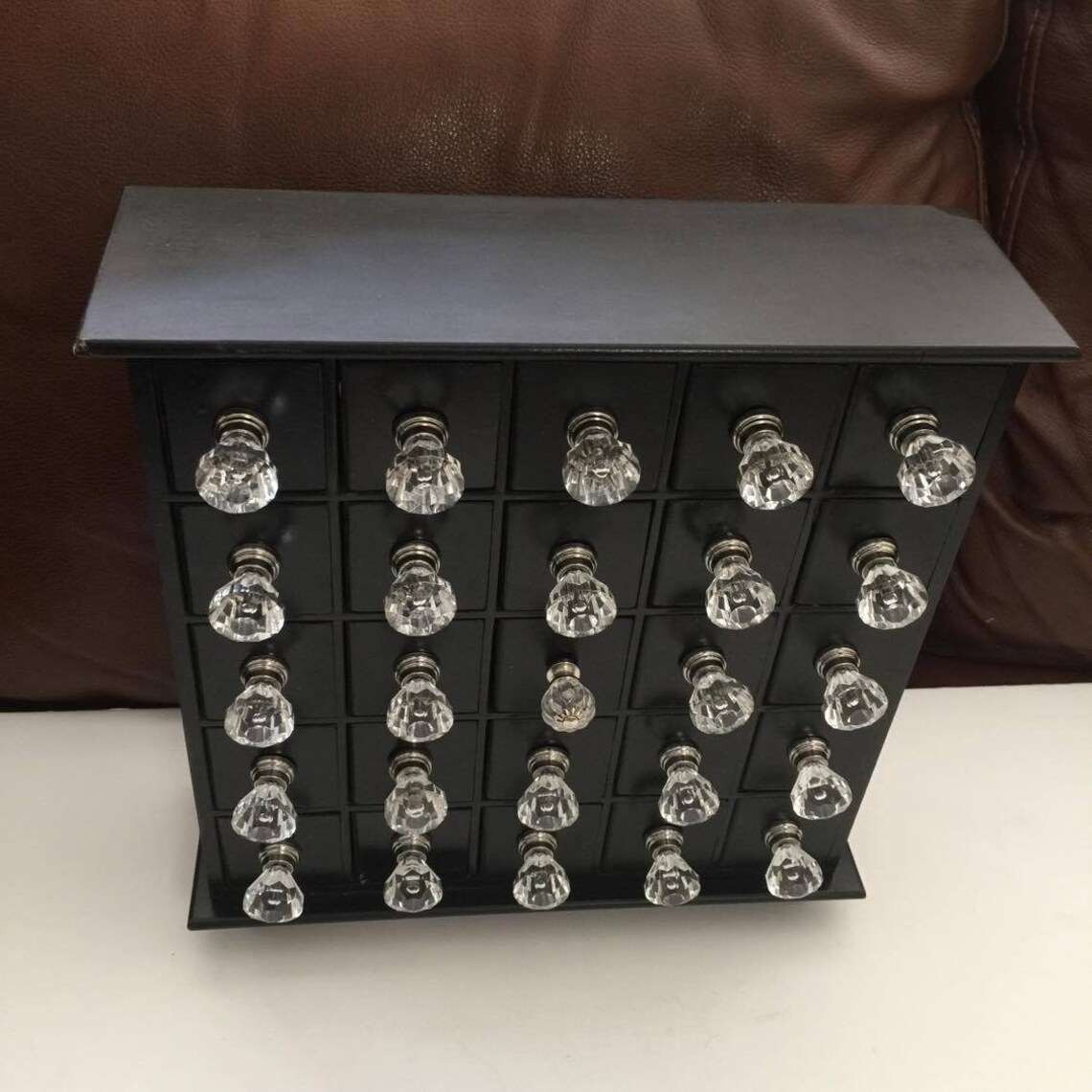 Jewelry Organizer Table Top Organizer Black Compartments Etsy