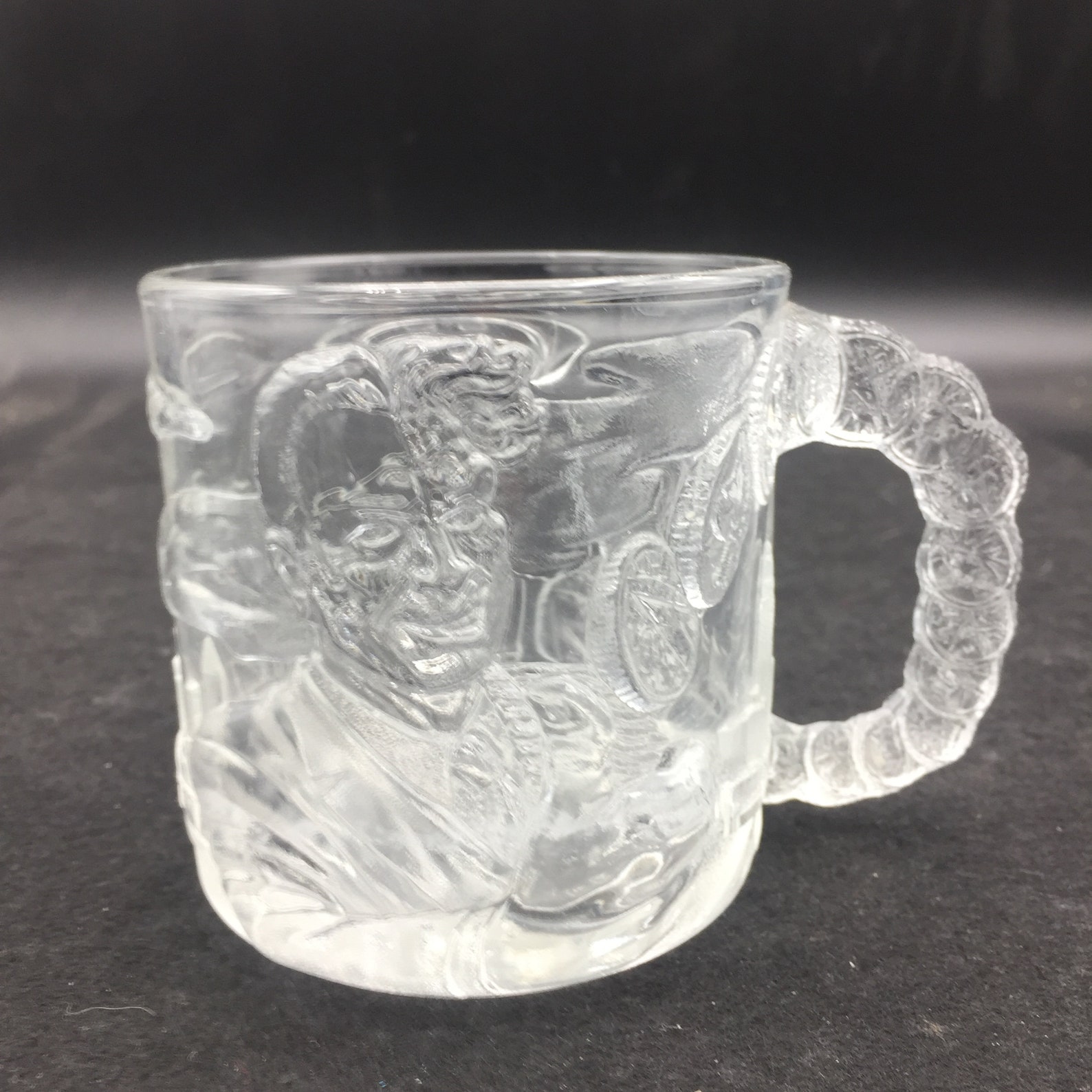 Two Face Batman Forever Glass Mug Cup Mcdonalds Vintage 1990s Etsy UK
