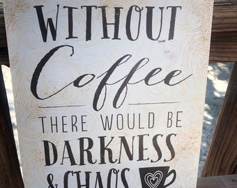 Coffee Distressed Sign Coffee Bar Kitchen COFFEE Sign Sign Home Decor Gift Kitchen Retro Sign